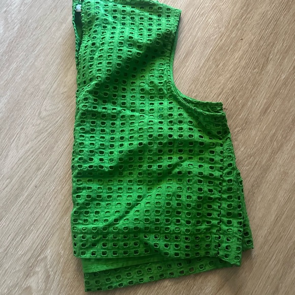 Kate Spade Target Green Eyelet Skirt and Top XL with Charm Necklace New - Picture 8 of 9